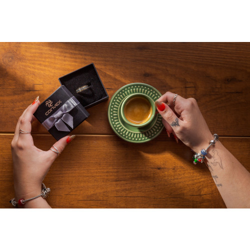 Anel de Prata Esfera