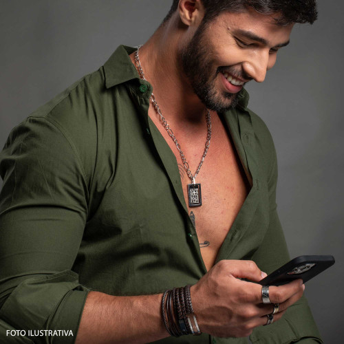 Corrente Aço Groumet 3x1 3.00mm 60cm