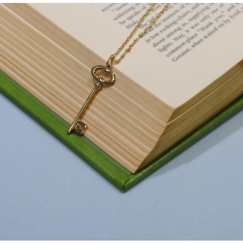 Pingente Prata c/ Ouro 18K Chave 37x13mm