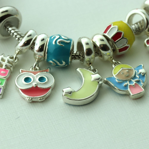 Pingente Prata Link Lua e Estrelas