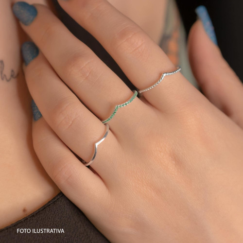 Anel de Prata Lari Basic