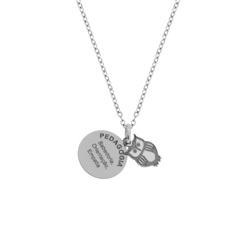 Colar de Aço da Profissão Pedagogia  50cm