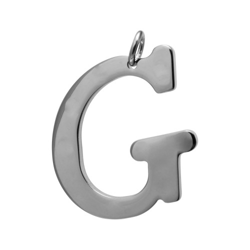 Pingente Aço Letra G