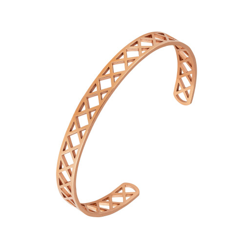 Bracelete de Aço Coleção Grécia Rosé 8mm