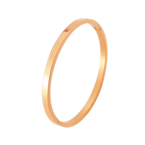 Bracelete de Aço Londres Rosé 3mm