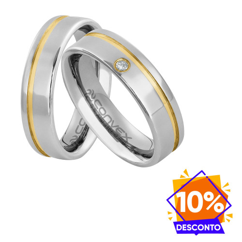 Par de Alianças de Aço  Londres e Paris