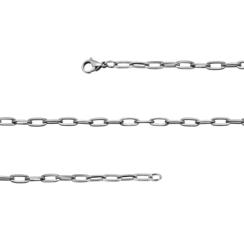 Corrente de Aço Elos Alongados 4.70mm 40cm