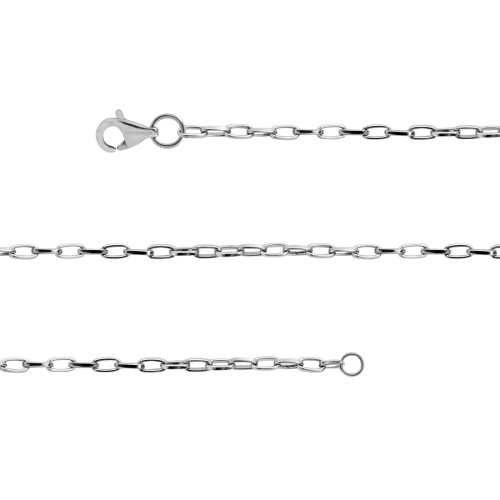 Corrente Aço Cartier Fina 1.70mm 45cm