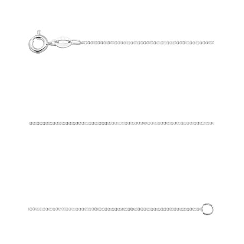 Corrente Prata Veneziana Fina 0.70mm 45cm
