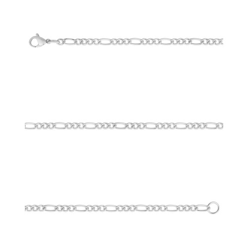 Pulseira Aço Groumet 3x1 3.00mm 21cm