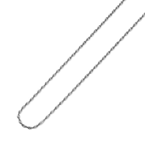 Corrente de Aço Singapura 1.6mm Elo Oval 60cm