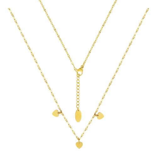 Colar loving Aço Gold IPG 2mm 42cm-1