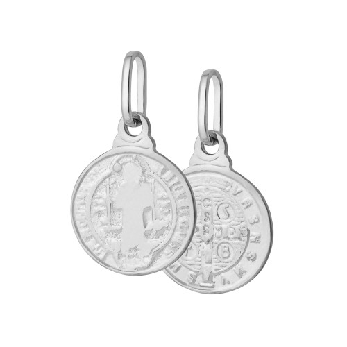 Pingente de Prata São Bento 8mm