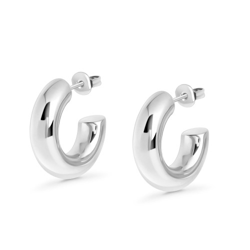 Brinco de Aço Argola Momentos 28x6mm