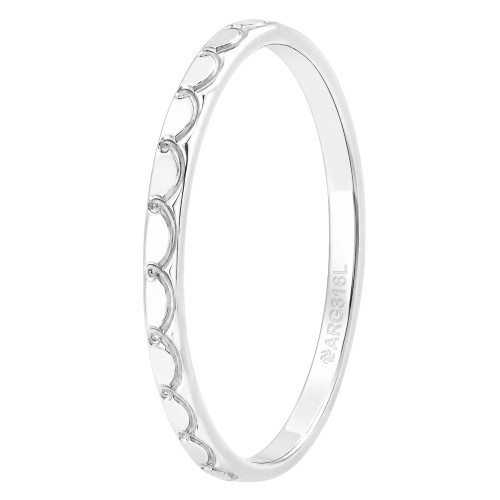 Aliança de Prata Argentum Spiral Slim 1.90mm