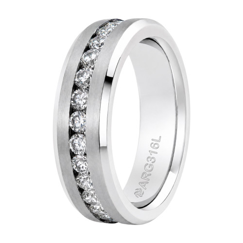 Aliança de Prata Argentum Troya 6.35mm