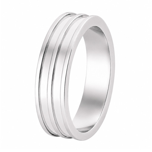 Aliança de Prata Argentum Sparta 6mm