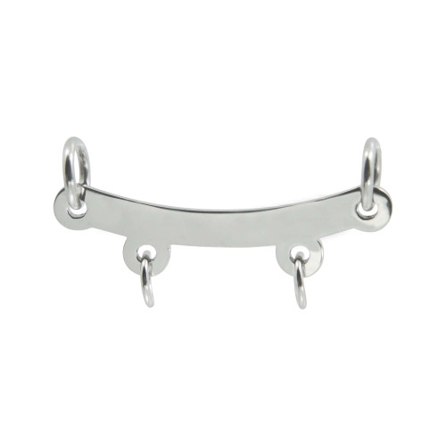 Pingente Aço Canga para 2 pingentes 20x4mm