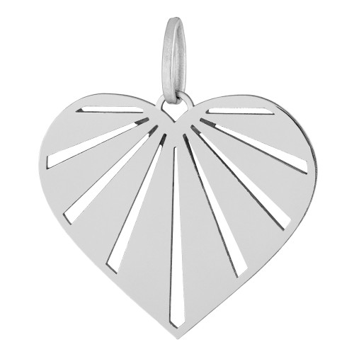 Pingente de Aço Coração My Love 33x29mm