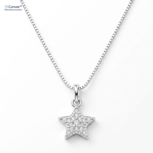 Colar de Prata Little Star Coleção Princess 45cm