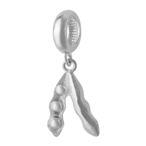 Berloque de Prata Soja Coleção Agro 12x0.8mm