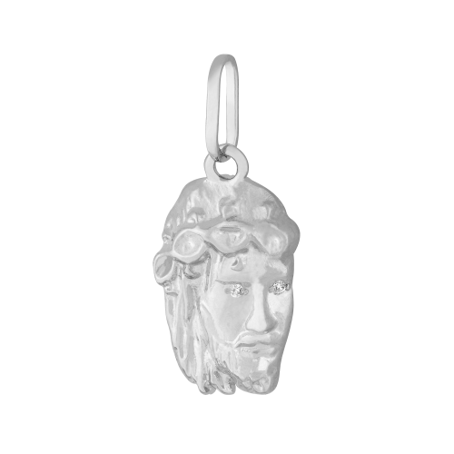 Pingente de Prata Face de Cristo 17.5x10.5mm