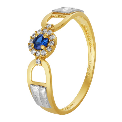 Anel de Formatura de Prata Revestida com Ouro 18K