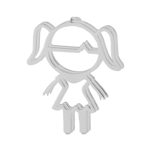 Pingente Aço Hit Menina 11.5mm