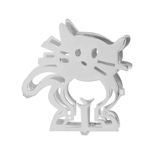 Pingente Aço Hit Gato 16.5mm