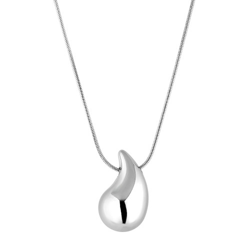 Colar de Aço Gota 20x13mm 40cm + 5cm extensor