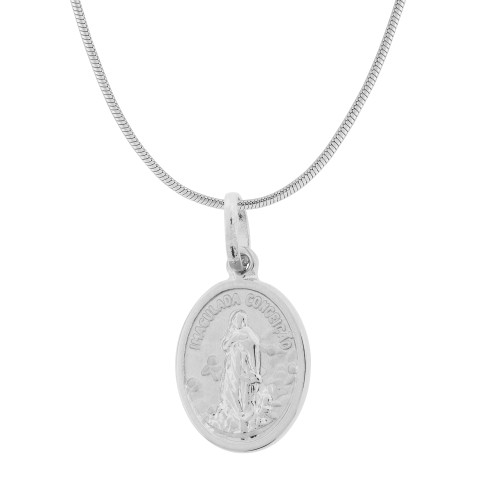 Colar de Aço Nossa Senhora Imaculada da Conceição 45cm
