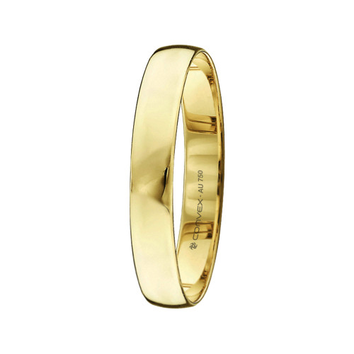 Aliança de Casamento Ouro 18K Tradicional Abaulada L3mm E0.5mm