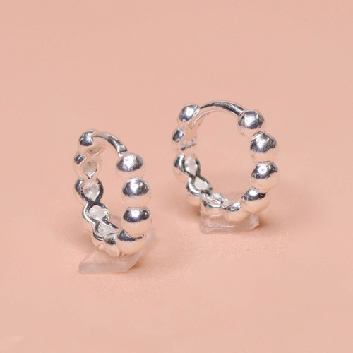 Brinco de Prata Argolinha Coleção Florescer 9mm