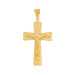 Pingente de Aço Crucifixo com Cristo IPG 45x28mm