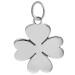 Pingente de Aço Trevo 9x9mm