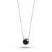 Colar de Prata Ponto de Luz Coleção Fancy Zircônia Negra 5mm 45cm