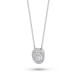 Colar de Prata Coleção Princess Zircônia Oval Cristal 5x3 45cm