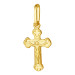 Pingente Crucifixo Small Prata Revestida 18k 15X9mm-1